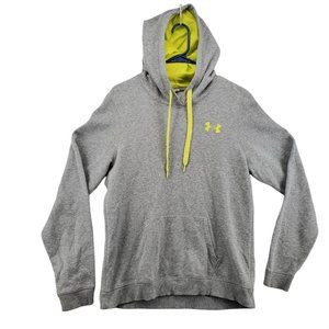 Under Armour Top Women's Long Sleeve Hooded Pullover Sweatshirt Gray Medium